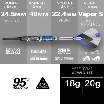 Target Phil Taylor Power Chrono 95% Soft Tip Darts 2026 – 18g / 20g