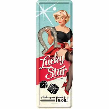 Metall Lesezeichen - Lucky Star - 5x15 cm