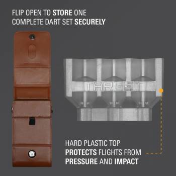 Darttasche Milli Case karamel