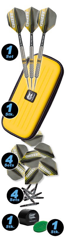 3 Stk. Standard Polyester Dave Chizzy Chisnall Target Flight Set