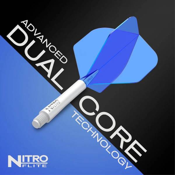 Red Dragon Nitro Flite – Schaft Weiß & Flight Blau (Form 02)