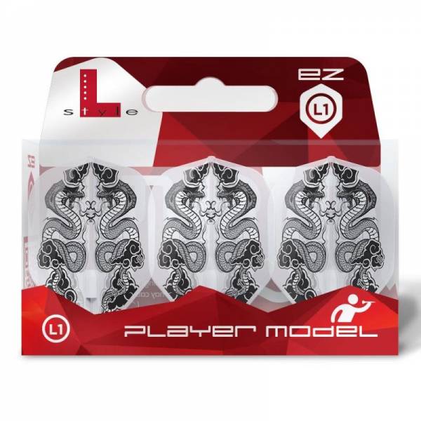 Style Flight Set (3 pcs) Standard Jelle Klaasen v7 L-Flight L1EZ Clear White