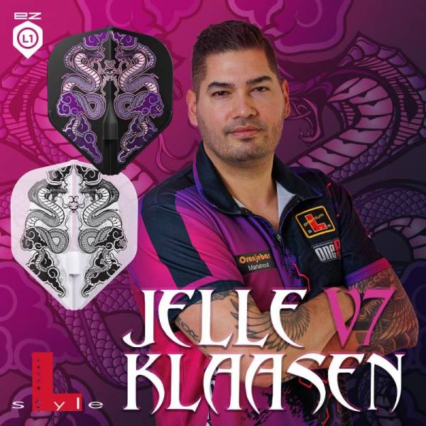 L-Style Flight Set (3 pcs) Standard Jelle Klaasen v7 L-Flight L1EZ Black