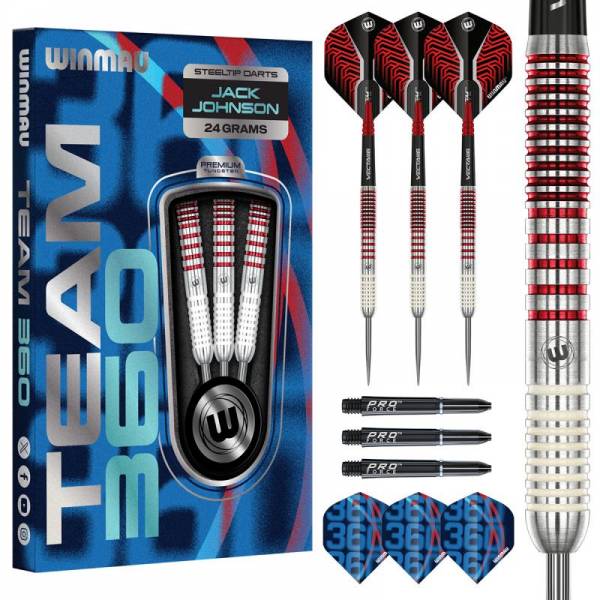 24g Steel Dartset Jack Johnson Team 360