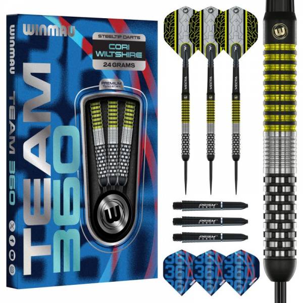 24g Steel Dartset Cori Wiltshire Team 360