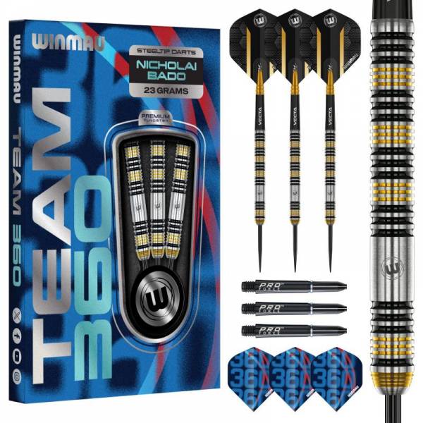23g Steel Dartset Nicholai Bado Team 360