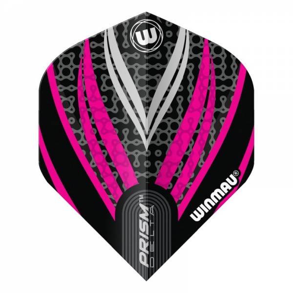 Flight Set Prism Delta black-white-pink 02 Winmau
