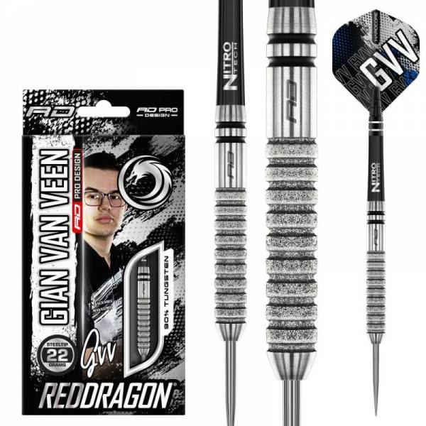 Steel Dartset Gian van Veen Tour Edition 22g