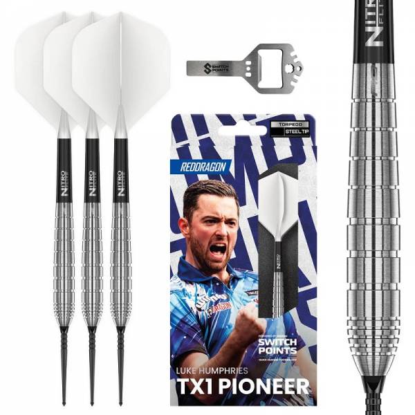 Luke Humphries TX1 Pionieer 90% Tungsten Switch Point Darts