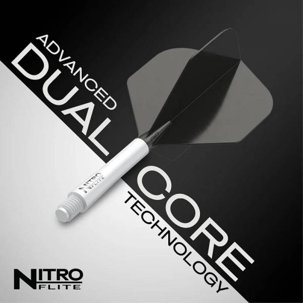 Red Dragon Nitro Flite – Schaft Weiß & Flight Schwarz (Form 02)