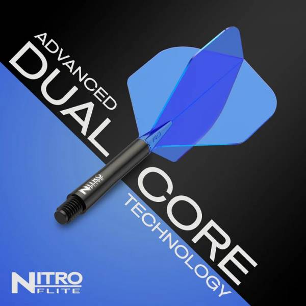 Red Dragon Nitro Flite – Schaft Schwarz & Flight Blau (Form 02)