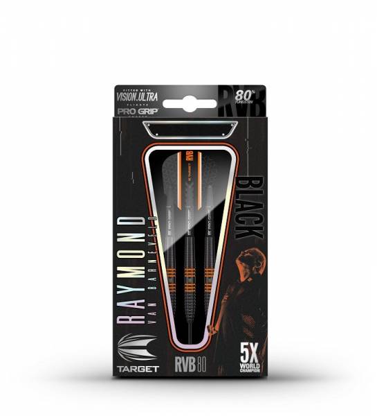 Steel Dartset (3 Stk) 80% black Raymond van Barneveld