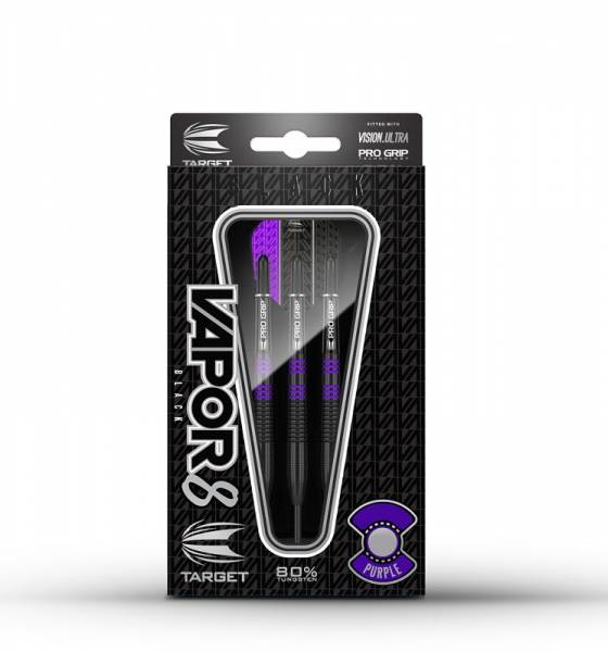 Steel Dartset (3 Stk) Vapor8 black violett edition