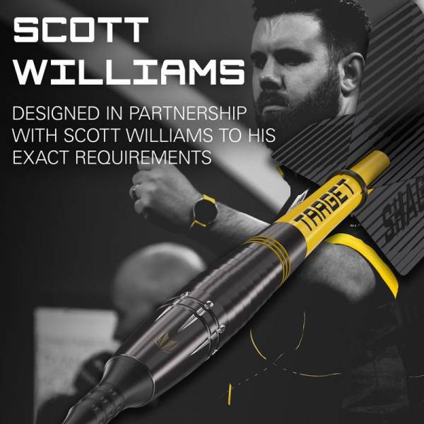 Soft Tip Darts (3 pcs.) Scott Williams Black 90% 20g 2024