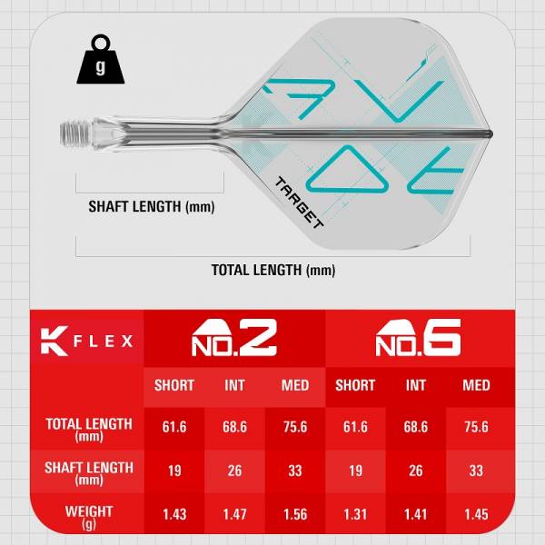 K-FLEX (3 Stk) Flight & Schaft (No2) Rove