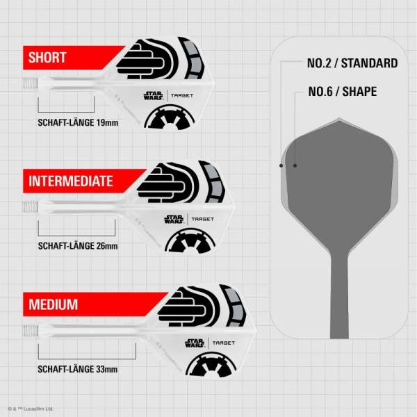 K-FLEX (3 Stk) Flight & Schaft  STORM TROOPER Starwars (No 2)