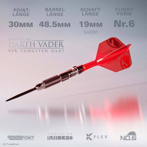 Steel Dartset LUKE SKYWALKER 'THE JEDI KNIGHT' LIGHT SABER EDITION 95% 24g