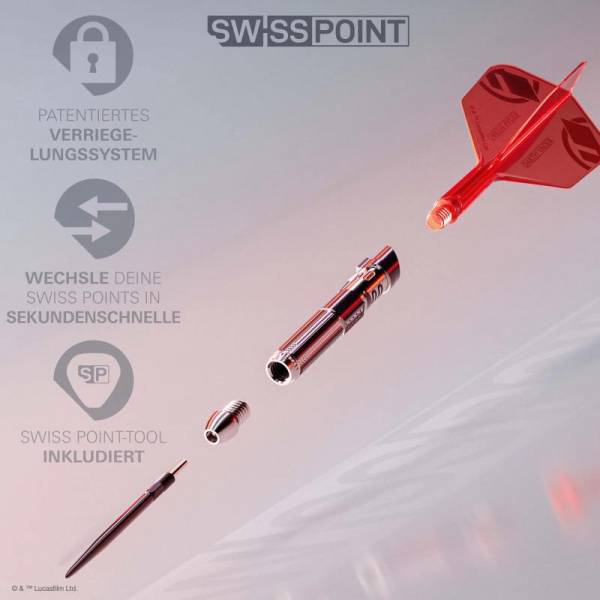 Steel Dartset LUKE SKYWALKER 'THE JEDI KNIGHT' LIGHT SABER EDITION 95% 24g