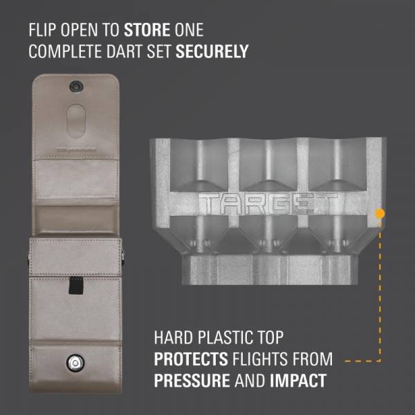 Darttasche Milli Case karamel