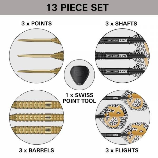 Steel Dartset (3 Stk) Bolide Envy 02 90% / Swiss Point