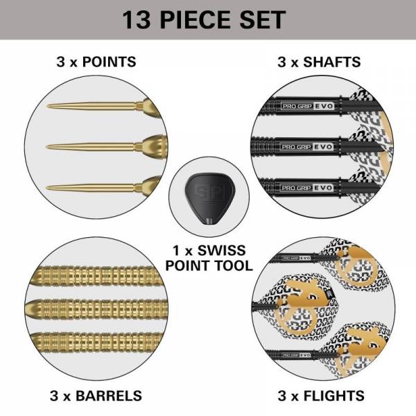 Steel Dartset (3 Stk) Bolide Envy 04 90% / Swiss Point