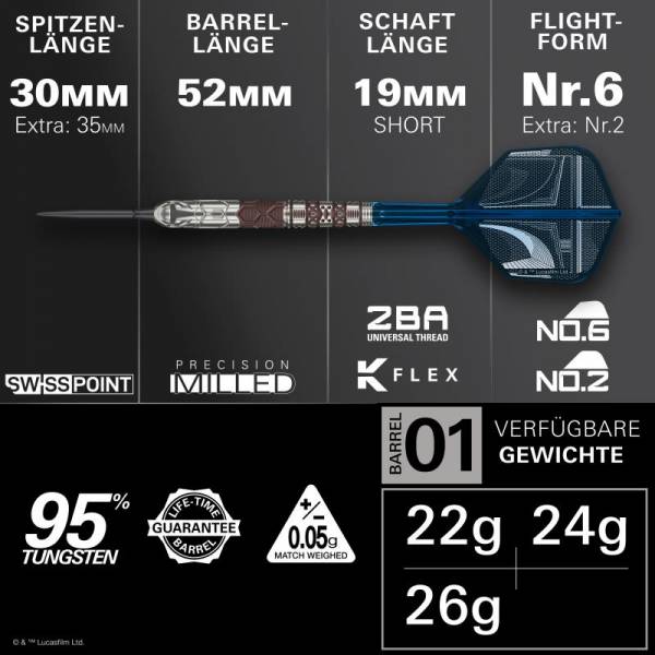 Steel Dartset Starwars Mandalorian 95% 2026