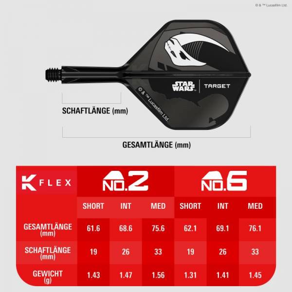 K-FLEX (3 Stk) Flight & Schaft Starwars Mandalorian (No2) Gift Set 2026