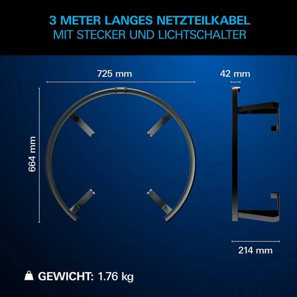 Dartboard LED lightning system Corona Vision