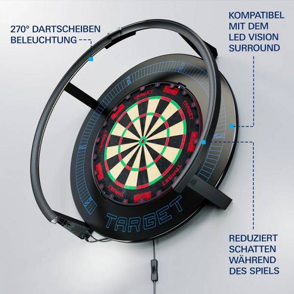 Dartboard LED lightning system Corona Vision