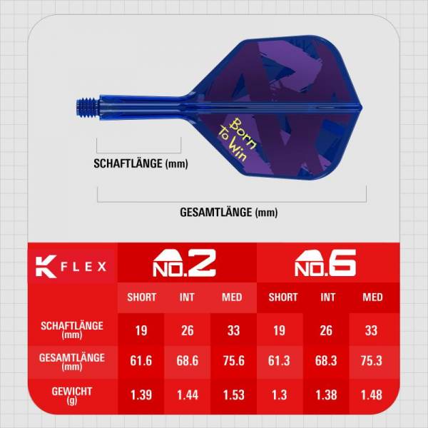 K-FLEX (3 Stk) Flight & Schaft (No 6) Luke Littler World Champion 2026