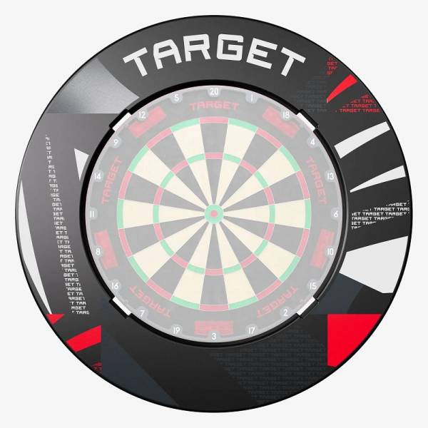 Target Patterned Notched Surround – Schwarz