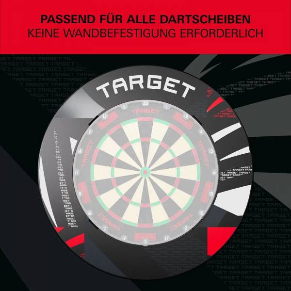 Target Patterned Notched Surround – Schwarz