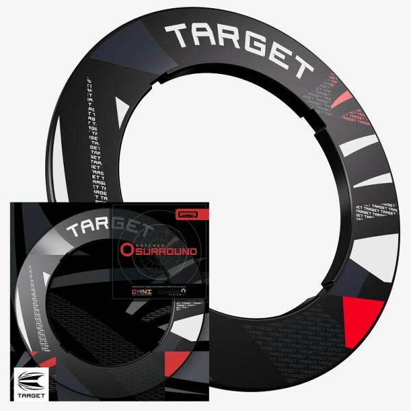 Target Patterned Notched Surround – Schwarz