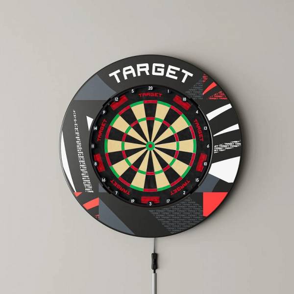 Target Patterned Notched Surround – Schwarz