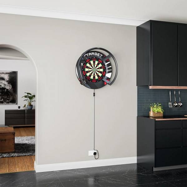 Target Patterned Notched Surround – Schwarz