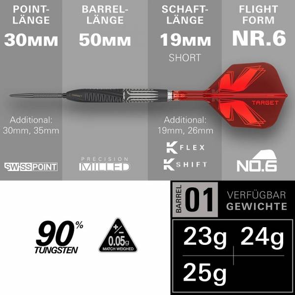 Target SHIFT 90% SP Steeldarts 2026