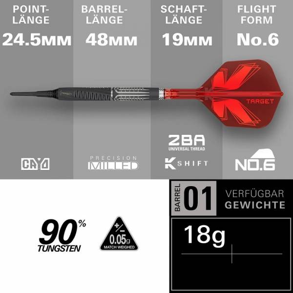 Target SHIFT 90% Softdarts 2026