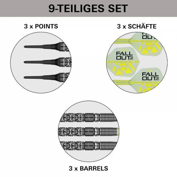 Target Luke Littler Nuke Fallout 90% 19g Soft Tip Darts 2026