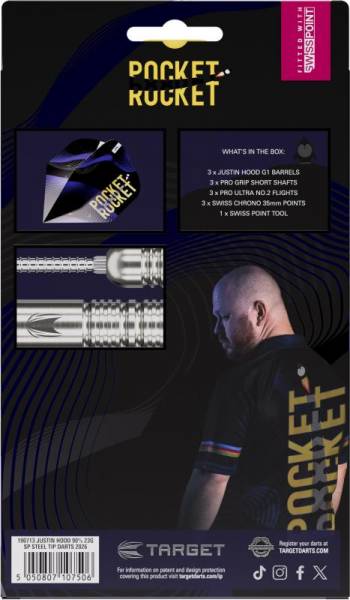 Justin Hood 23 g 90 % SP Steeldarts