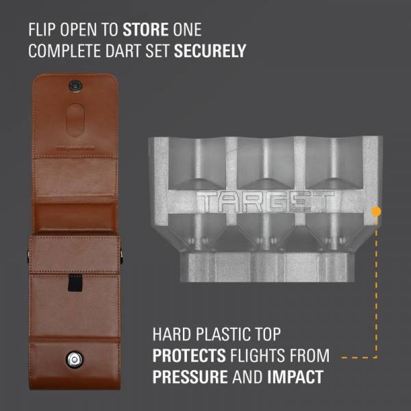 Darttasche Milli Case karamel