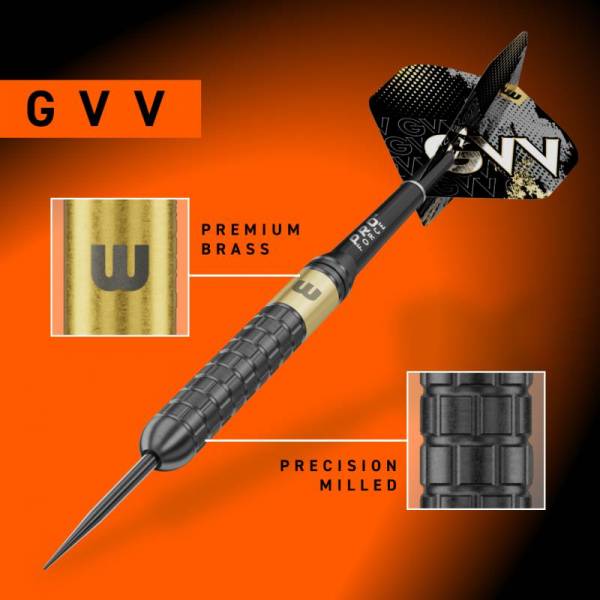 21G Steel Dartset Gian van Veen Brass Darts CORE