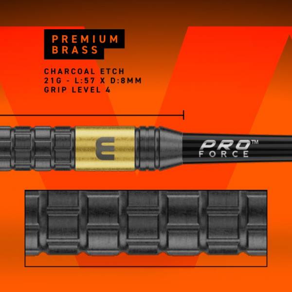 21G Steel Dartset Gian van Veen Brass Darts CORE