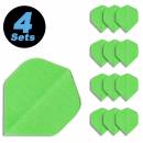 4 Flight Sets (12 Stk) Standard Nylon neongrün