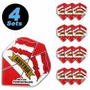 4 Flight Sets (12 Stk) Standard Polyester extra stark British Pentathlon
