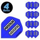 4 Flight Sets (12 Stk) Standard Polyester Pentathlon blau HD150 super strong