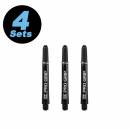 37 mm Schaftset (12 Stk) Nylon schwarz Pro Grip 2BA