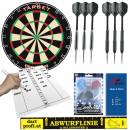 Phil Taylor Family komplett Set mit Dartboard, 6 Dartpfeile, Markerboard und Equipment