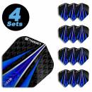 4 Flight Sets (12 Stk) Standard Vision Ultra 2 schwarz/blau