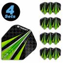 4 Flight Sets (12 Stk) Standard Vision Ultra 2 schwarz/grün