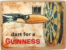 Blechschild - Dart for a Guiness - 20x30 cm